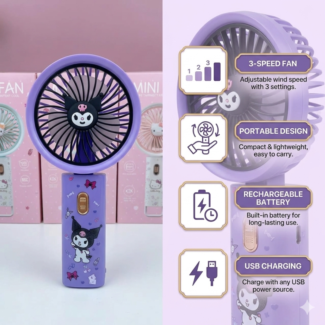 Sanrio Portable Hand Fan
